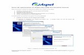 Inicio de operaciones en Aspel-FACTURe 4.0 Usuarios · PDF fileInicio de operaciones en Aspel-FACTURe 4.0 Usuarios nuevos Para comenzar a utilizar el sistema de Aspel-FACTURⓔ 4.0