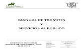 MANUAL DE TRÁMITES Y SERVICIOS AL PÚBLICOnopala.gob.mx/tramites/Manual de Tramites y Servicios 2014.pdf · Uso de las instalaciones del rastro municipal ... El cual, además de