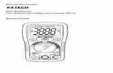Manual del usuario Mini Multímetro con detector de voltaje ... · PDF fileAgradecemos su compra del medidor EX330 de Extech. ... No intente usar el medidor como detector de voltaje