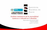 Análisis multinivel de la mortalidad materna e infantil en ... · PDF fileAnálisis multinivel de la mortalidad materna e infantil en Colombia Observatorio Nacional de Salud Grupo