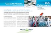 Industry Newsletter Pharmaceutical 20 - mt.com · PDF fileposibilidad de contaminación, fluye agua purificada a través del dosificador entre los ciclos de producción. ... de OD