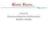 Línea de Electrocardiógrafos Multicanales RG503 / RG506 RG503... · Este software es gratuito y se descarga de la web de nuestra empresa, . El mismo ...