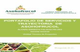 PORTAFOLIO DE SERVICIOS Y TRAYECTORIA ... - · PDF filePortafolio de Servicios y Trayectoria de la Asociación Hortifrutícola de Colombia —ASOHOFRUCOL— En concordancia con el