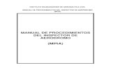 MANUAL DEL INSPECTOR -  · PDF fileMANUAL DE PROCEDIMIENTO DEL INSPECTOR DE AERÓDROMO ... VISUALES DE AERODROMOS ... Internacionales para el diseño, construcción,