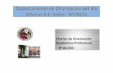 Departamento de Orientación del IES Alfonso X El Sabio -MURCIA · PDF fileDepartamento de Orientación del IES Alfonso X El Sabio -MURCIA Charlas de Orientación Académica-Profesional
