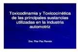 Toxicodinamia y Toxicocinética de las principales ... dinamia y toxico cinUtica.pdf · huésped, a partir de las cuales se producen efectos tóxicos. ... FORMALDEHIDO En la industria