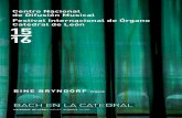 BACH EN LA CATEDRAL - cndm.mcu.es · PDF fileJohann Sebastian BACH (1685-1750) Fuga en sol mayor, BWV 577 (¿?) Orgelbüchlein (Corales de la Pasión ... cmyk 50/0/100/25 pantone: