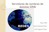 Servidores de nombres de dominio DNS · PDF fileTipo de servidores DNS Servidores DNS primarios o maestros (primary name servers) Estos servidores tienen autoridad sobre una zona y