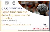 36ª edición Como fundamento de la Argumentación Jurídica · PDF fileCURSO DE ORATORIA 36ª edición Como fundamento de la Argumentación Jurídica Imparte: Dr. José Dávalos UNIVERSIDAD
