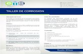 TALLER DE CORROSIÓN - eymsolutions.com. Corrosion.pdf · acciones para minimizar la ocurrencia de la corrosión ... materiales Identificar la ... (PDVSA) Desde el año 2009 ...