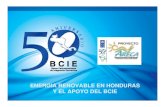 ENERGIA RENOVABLE EN HONDURAS Y EL APOYO - · PDF filede energia renovable en los últimos tiempos Financiamiento en la Región: Ademas: 9El riesgo país 9Capital necesario por parte