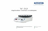 V-32 es1.05 V1 21012014 - biosan.lv - Manual de funcionamiento.pdf · y para la extracción de metabolitos y enzimas de células y cultivo celulares. ... de laboratorio en biotecnología,