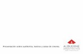aislamiento acústico del exterior. El sistema de ...albuernearquitectos.com/wp-content/uploads/2014/01/Albuerne_Ar... · Cinemas, Boliches y Billares en Guadalajara, Jalisco( Río