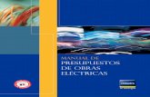 manual de PRESUPUESTOS DE OBRAS electricAs Presup Obras... · Manual de Presupuestos de Obras Eléctricas ... transformadores de corriente según capacidad y tarifa ... en general