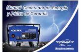 GENERADOR ITALIKA - Puedes hacer más · PDF fileSG 20W50 MA SJ ... primeras 20 horas de uso. 4. ... puede causar contraflujos de corriente del generador hacia las líneas