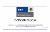 PLATAFORMA MÉXICO - scm.oas. · PDF fileMetodologías operativas homologadas. SSP PGJ Estatal Alcance de la Implementación Reacción Investigación Prevención SSP Estatal Policía