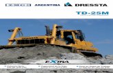 TD-25M - zmg-argentina.com.arzmg-argentina.com.ar/pdf/topadora/TD-25M.pdfEste tipo de sistema de dirección ... Cummins QSX15 Tipo ... lubricantes y tanque de combustible lleno ...