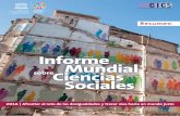 Informe Mundial Ciencias Sociales -  · PDF filede posición de parte de la UNESCO ni del CICS ni del IED en cuanto al estatuto jurídico de los países, territorios, ciudades o
