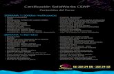 Certiﬁcación SolidWorks CSWP · PDF file(5) 351 24 06 - 351 24 92   Certiﬁcación SolidWorks CSWP Contenidos del Curso SEMANA 1: Sólidos multicuerpo • Sólidos multicuerpo