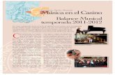CONCIERTOS ~ CICLOS ~ R Música en el Casino a 38 MUSICA... · bró vida entre las manos de ... (violonchelo), Joaquín Izquierdo (contrabajo), y Ma-ría Pendeva (órgano). ... mos