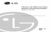 Horno de Microondas - lg. · PDF filediseñado para uso con hornos de microondas. Jamás lo coloque encima de la estufa de gas o eléctrica. Es importante que el aire pueda fluir alrededor