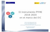 20171116 El instrumento pyme en el marco del EIC 2018-20