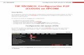 TIP TÉCNICO: Configuración P2P (CLOUD) en EPCOMgsp.com.co/wp-content/uploads/2015/03/Configuración-P2P-cloud-en... · presionar el botón Login para ingresar los datos de la cuenta.