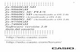 fx-9860G Series fx-9750GII fx-7400GII ... - CASIO · PDF fileSitio web educativo para todo el mundo de CASIO FORO EDUCATIVO DE CASIO ... Uso de las funciones de la calculadora en los