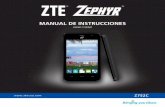 Manual De instruCCiones · PDF file... lea este manual y consérvelo para futuras referencias. ... ZTE y los logos de ZTE son marcas registradas ... marca registrada de SD-3C, LLC.