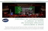 ABInBev se compromete a utilizar el 100% de energía ...argentinambiental.com/wp-content/uploads/pdf/AA87-16-Quiilmes... · más de 50 mercados en los que opera AB InBev y así ...