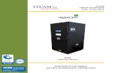 TECAM R-410A UNIDAD DE PRECISION 2 Ton 6 Ton / 60 Hz · PDF fileEvaporadores especialmente diseñados con aletas de alta ... los circuitos entrelazados, ... con la fábrica para seleccionar