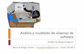 Análisis de Requerimientos vargasgovea@itesmblancavg.com/tc2004ma/s5ma.pdf · Análisis y modelado de sistemas de software Análisis de Requerimientos Blanca A. Vargas Govea –