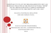 IMPLEMENTACION DE LAS BUENAS PRACTICAS DE MANUFACTURA “BPM ...bibliotecadigital.usb.edu.co/bitstream/10819/1466/2/1011133-1032608... · diseÑar un plan de mejoramiento de las buenas