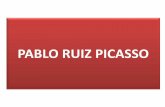 PABLO RUIZ PICASSO - Espacio de Arte · PDF fileKoklova, no abandonará totalmente el cubismo , que reaparece en la figura de Los tres músicos o en La danza , y volverá a una