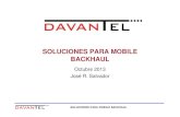 SOLUCIONES PARA MOBILE BACKHAUL - · PDF fileSOLUCIONES PARA MOBILE BACKHAUL 3 Introducción • Mobile backhaul es quizás la aplicación con una mayor demanda de nuevas inversiones