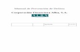 Manual de Prevención de Delitoscf-alba.com/media/docs/MANUAL Prevención Delitos CF Alba...Manual de Prevención de Delitos Corporación Financiera Alba, S.A. 2 Índice 1. Introducción