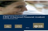 Curso preparatorio para la acreditación CFA(Chartered ... · PDF fileCFA, una certificación exclusiva Cada vez más, las entidades financieras, bancos de inversión y gestoras de