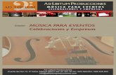 ad-libitum-musica-para-eventos - Marketing online - Hostings · PDF file- Piano, flauta, violin, violonchelo (o contrabajo) QUINTETOS: - 2 violínes, viola, vilonchelo y contrabajo