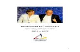 PROGRAMA DE GOBIERNO - partidorepublicanocr.orgpartidorepublicanocr.org/wp-content/uploads/2017/12/PROGRAMA-DE... · Económico, Seguridad, Estratégico y Político, ... sin mayor