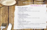 Impresión de fotografía de página completa - denia.es · Albóndigas en salsa A elegir: Chuletas de cerdo o costillas a la brasa con patatas Postre de la casa Refresco, agua, cerveza