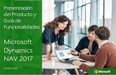 Microsoft Dynamics NAV 2017 - Software de Gestión para …€¦ ·  · 2017-05-04Ventas y Marketing Gestión de Servicios E-services Gestión de Recursos Humanos (HRM) Clientes
