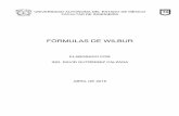formulas de wilbur - Ing. David Gutiérrez Calzadadavidgcalzada.com/wp-content/uploads/2017/07/formulas-de-wilbur.pdf · combinación con el método matricial de rigideces. Fórmulas