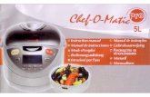 Manual de Instrucciones Chef-O-Matic Prochefomaticpro.com/wp-content/uploads/2013/04/... · ESPANOL Gracias por comprar Chef-o-Matic Pro, Familiaricese con las instrucciones No utilice