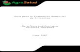 Guía para la Evaluación Sensorial de Alimentoslac.harvestplus.org/wp...para-la-evaluacion-sensorial-de-alimentos.pdf · Definición de evaluación sensorial de alimentos: Disciplina