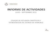INFORME DE ACTIVIDADES - CECYTEV || Colegio de …cecytev.edu.mx/wp-content/uploads/2014/02/Julio... ·  · 2014-02-07nivel Medio Superior, con la finalidad de elaborar las secuencias