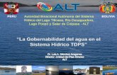 “La Gobernabilidad del agua en el Sistema Hídrico TDPS” la gobernabilidada del agua en el... · recursos hidrobiológicos del sistema TDPS ... desarrollo humano sostenible en