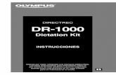 DR-1000 Dictation Kit Instrucciones ES - Olympus … instalar DSS Player tiene que aceptar las condiciones del Acuerdo de licencia. Si acepta dicho acuerdo haga clic en [Sí]. 7 Elija