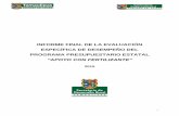 INFORME FINAL DE LA EVALUACIÓN ESPECÍFICA DE DESEMPEÑO DEL ...transparencia.tamaulipas.gob.mx/wp-content/uploads/2016/09/Informe... · INFORME FINAL DE LA ... incrementar la rentabilidad