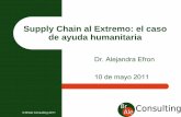 Supply Chain al Extremo: el caso de ayuda humanitaria Chain al Extremo Supply chain que experimenta una inestabilidad de amplitud, frecuencia y duración sin precedentes. En un mercado