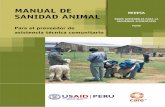 sanidad animal interiores - Equipo Coordinador …€¦ ·  · 2011-03-09Manual de sanidad animal para el proveedor de asistencia técnica comunitario ... 1.8. Actividades implementadas